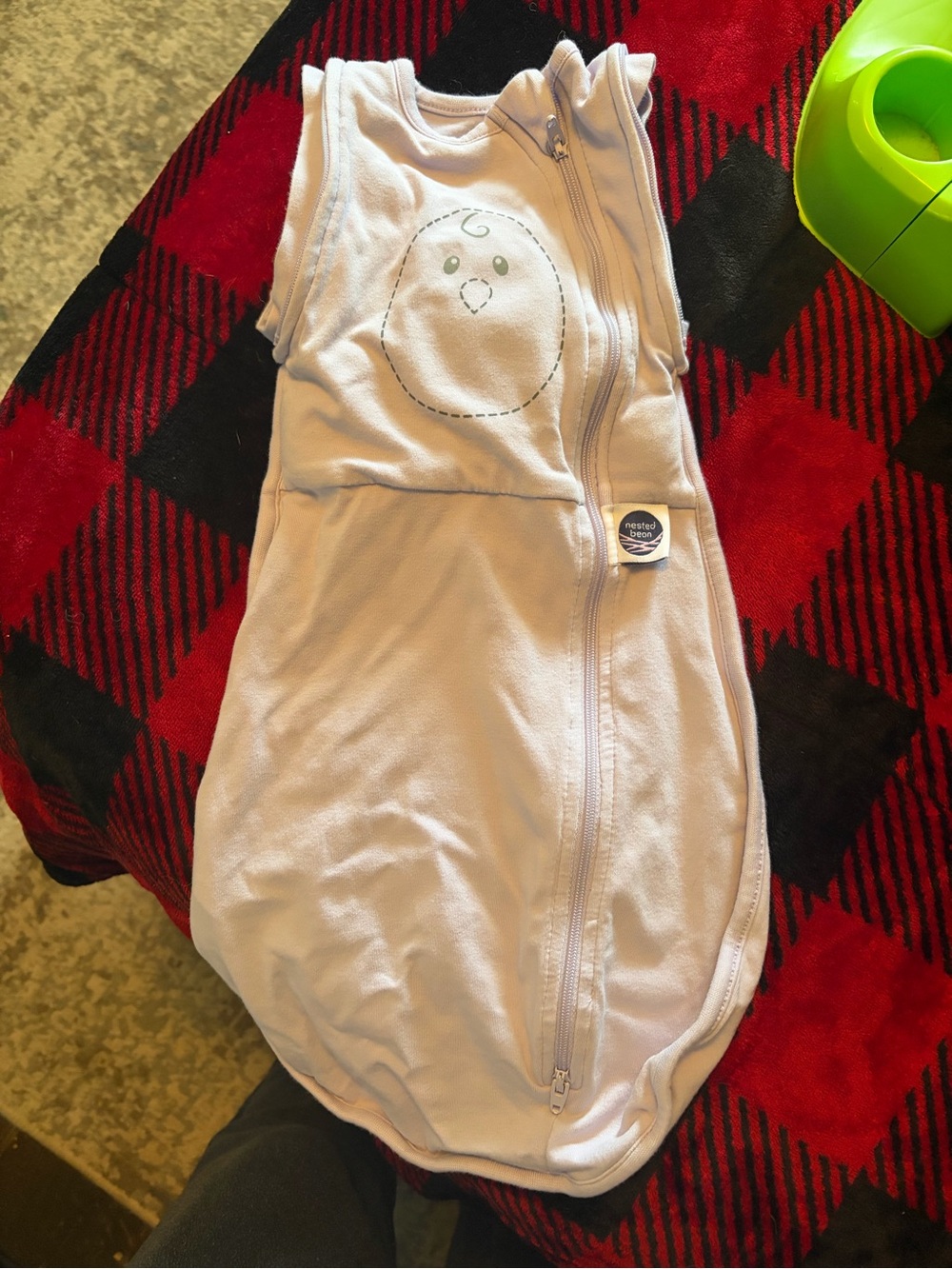 Nested Bean lilac Swaddle sleep sack